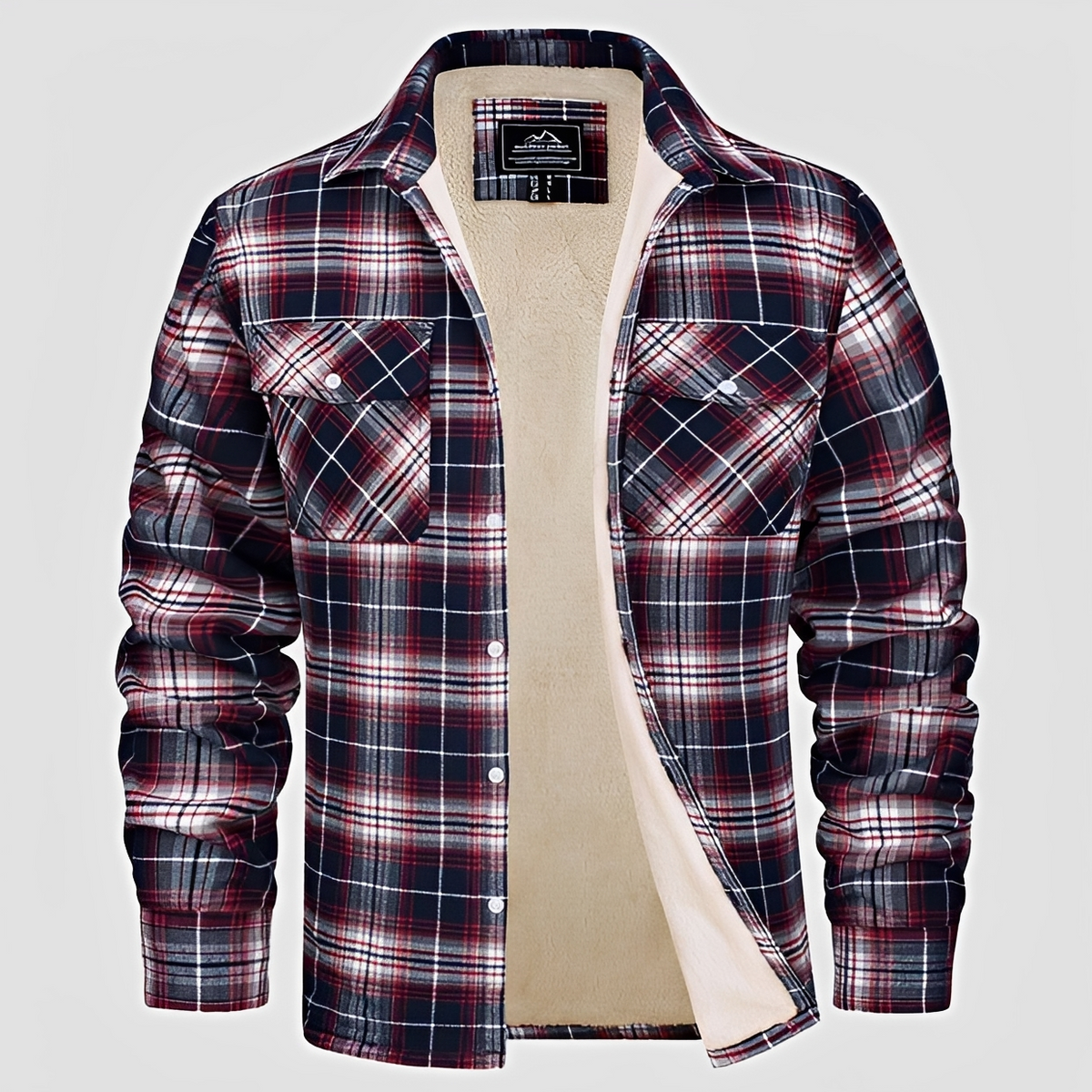 Marlon - Sturdy winter checkered shirt