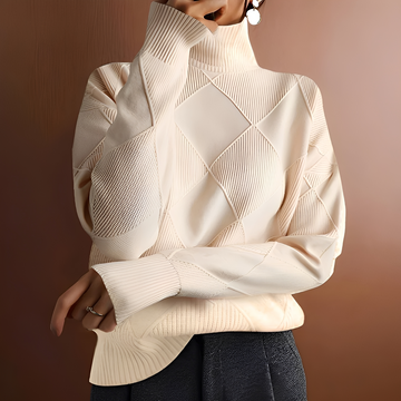 Morgan - Warm sweater with high collar