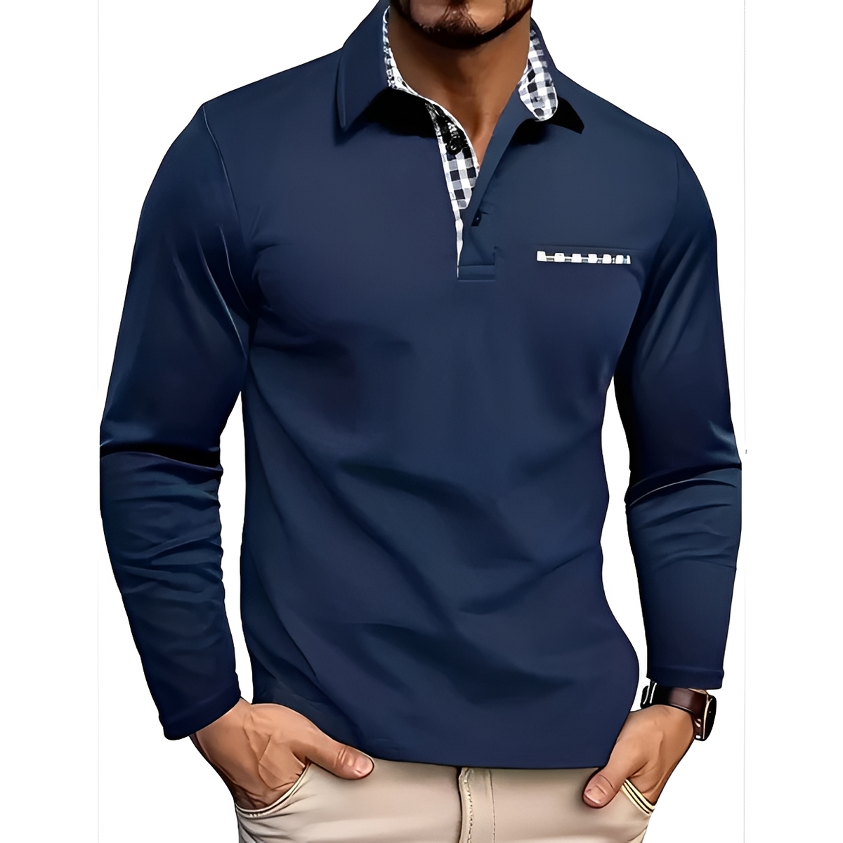 Shael - Classic and warm long-sleeve shirt