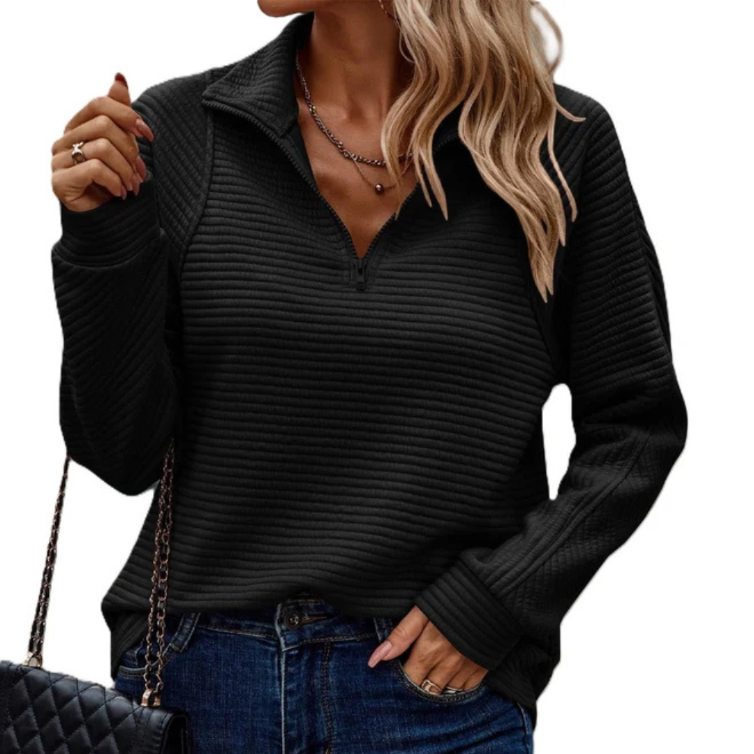 Zennia - Cozy half-zip sweater