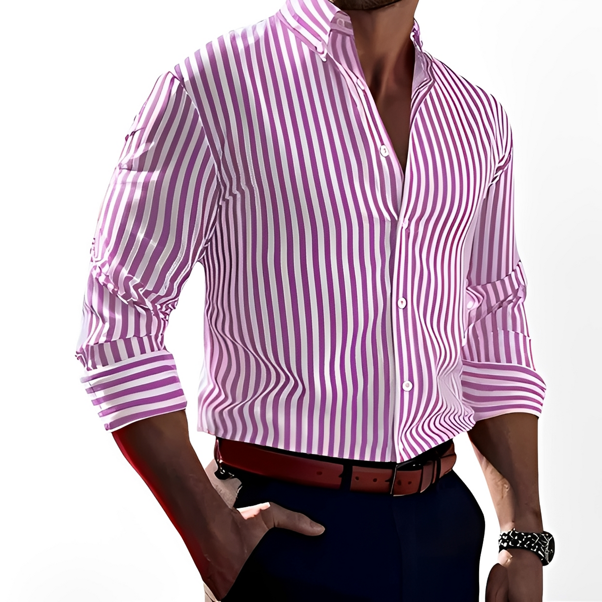 Bricen - Long-sleeve striped shirt