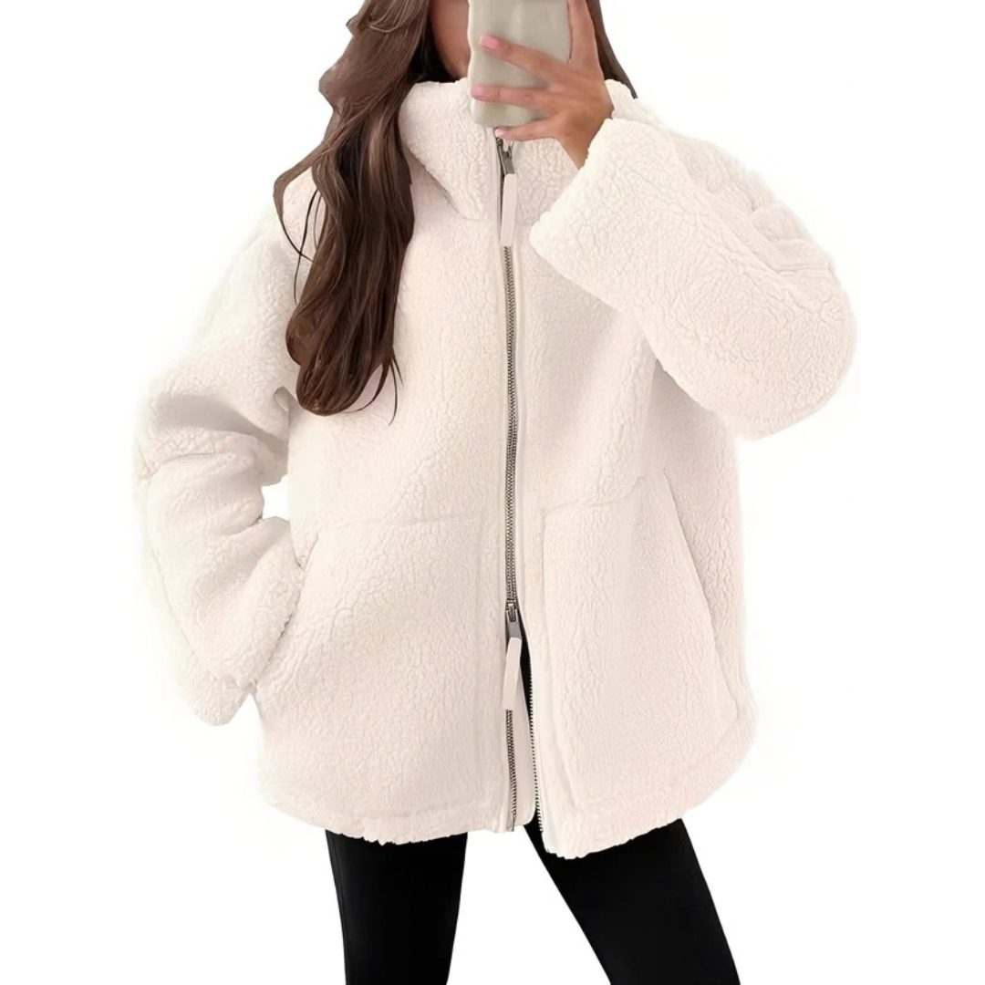 Rowena - Elegant and warm jacket with zipper
