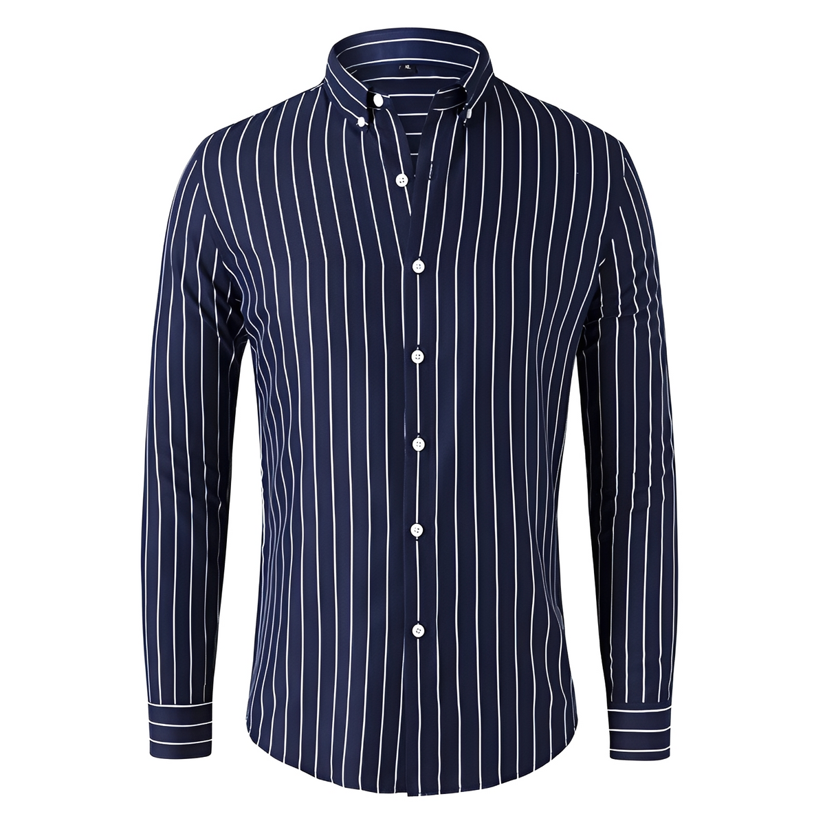 Dennis - Long-sleeve shirt with stripes and easy fit