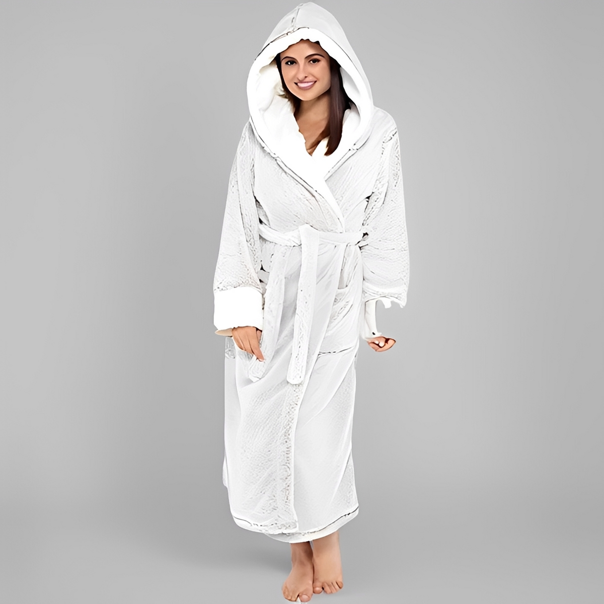 Carleta - Soft and elegant hooded robe