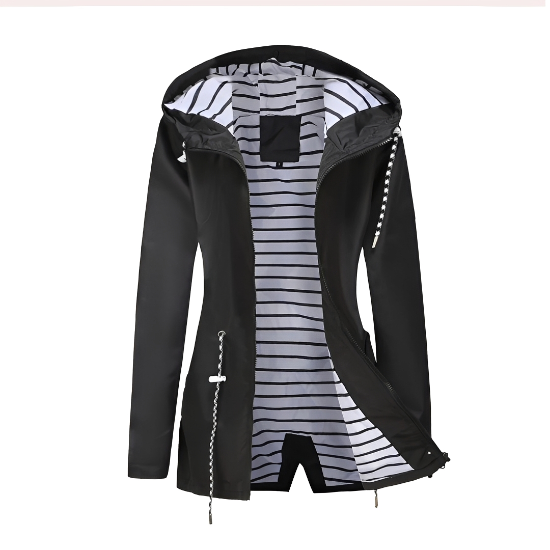 Nathalie - Stylish coat with hood