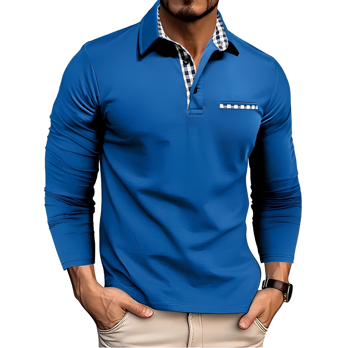 Shael - Classic and warm long-sleeve shirt