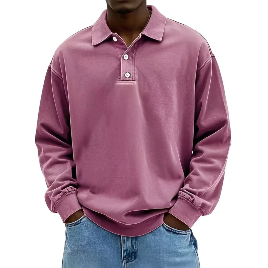 Clayton - Classic and warm long-sleeve shirt