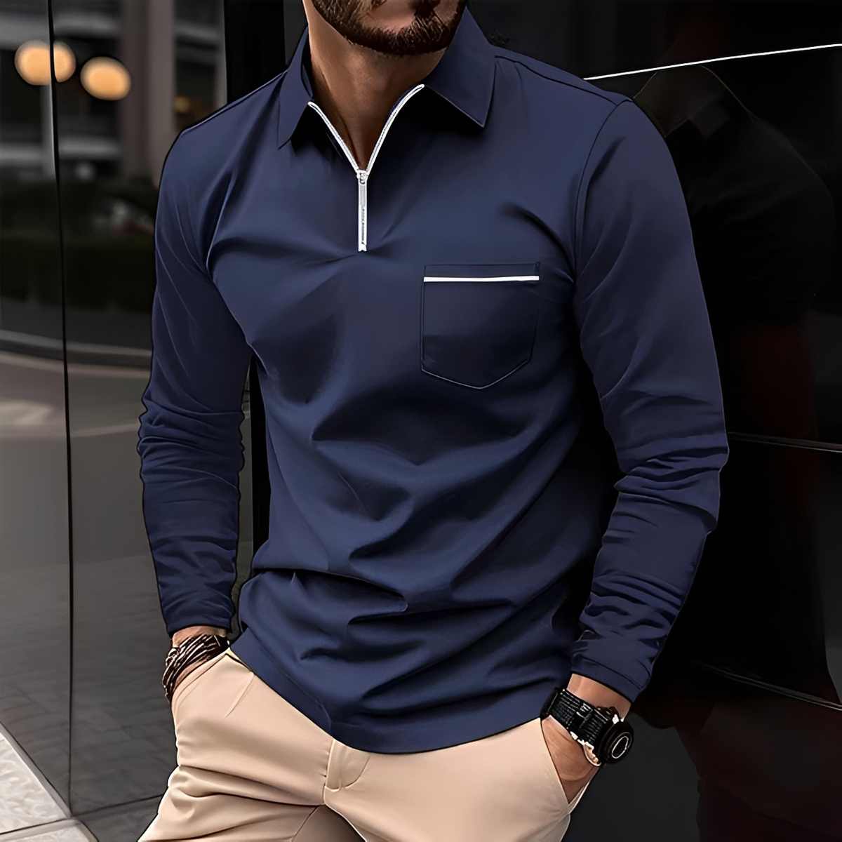 Bernard - Sturdy long-sleeve shirt