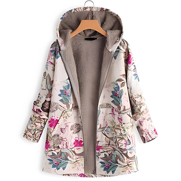 Olyvia - Vintage and warm hooded jacket