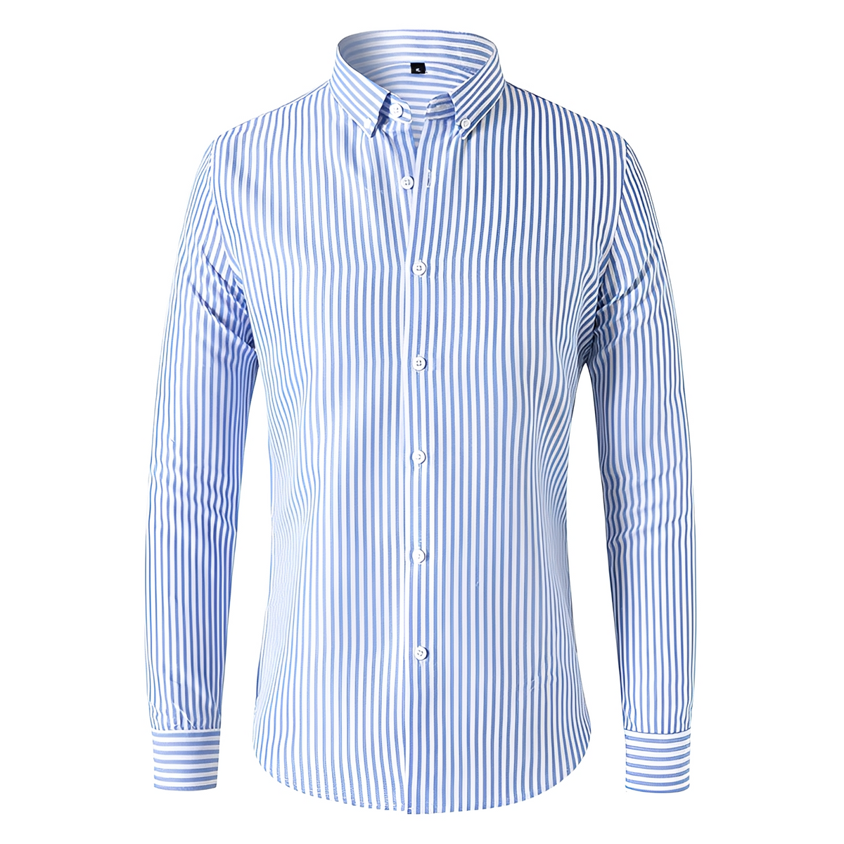 Dennis - Long-sleeve shirt with stripes and easy fit