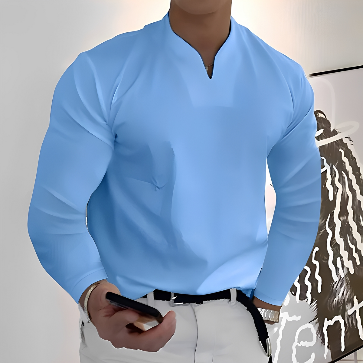 Corentin - Long-sleeved shirt, soft and warm