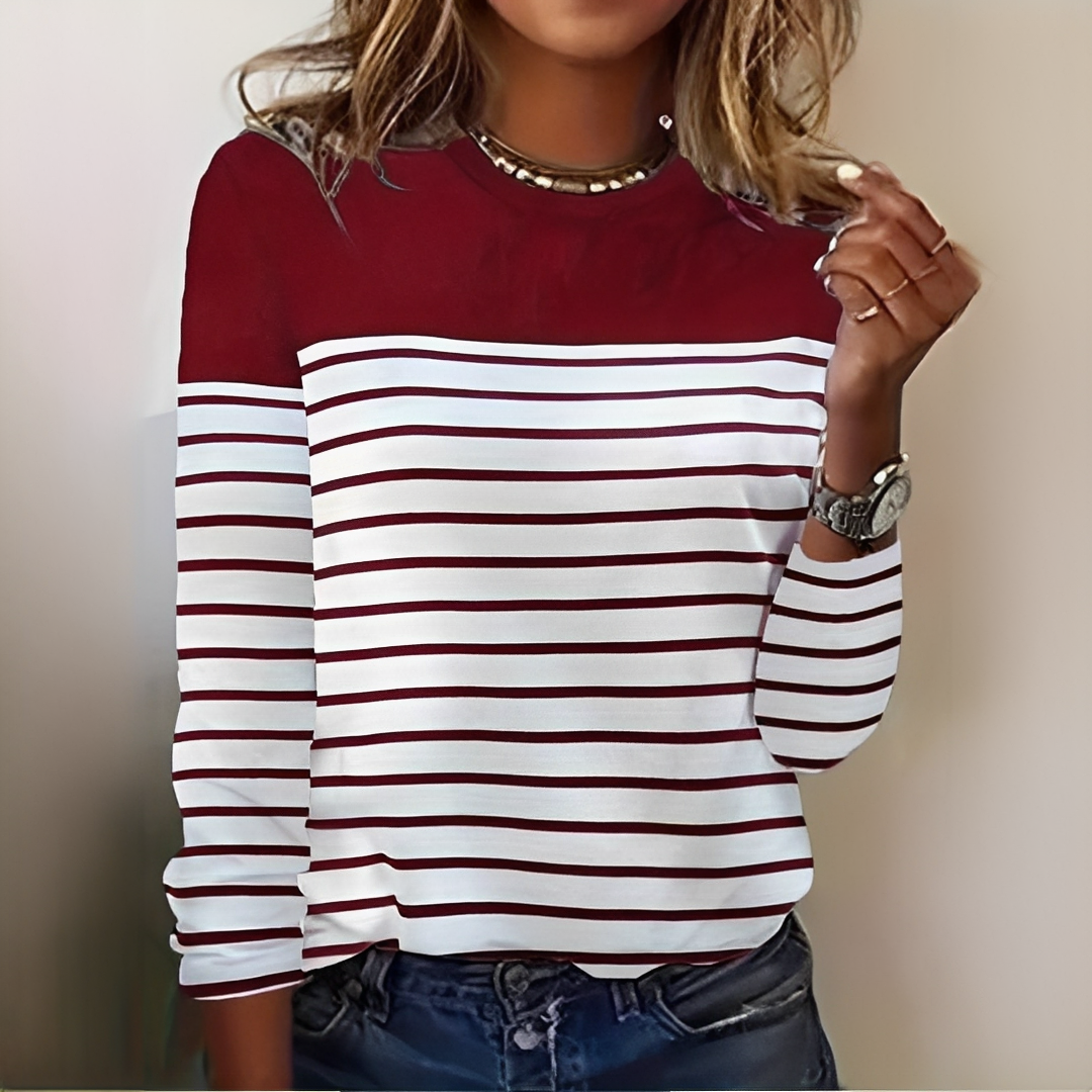 Eunice - Striped, warm and cozy sweater