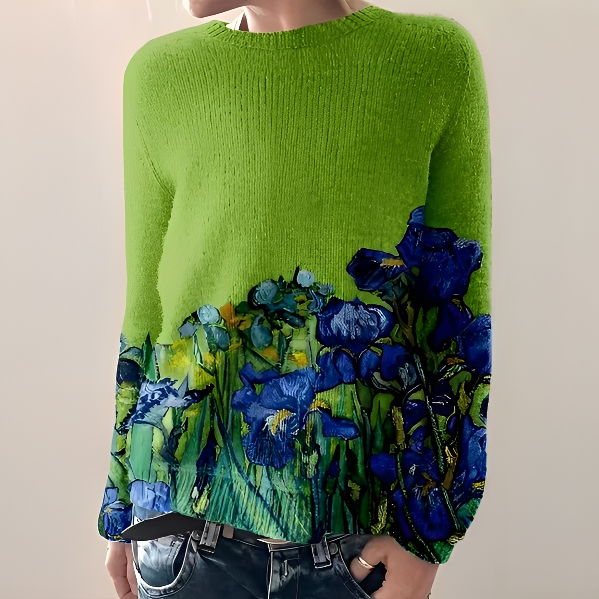 Liliane - Trendy crew neck sweater