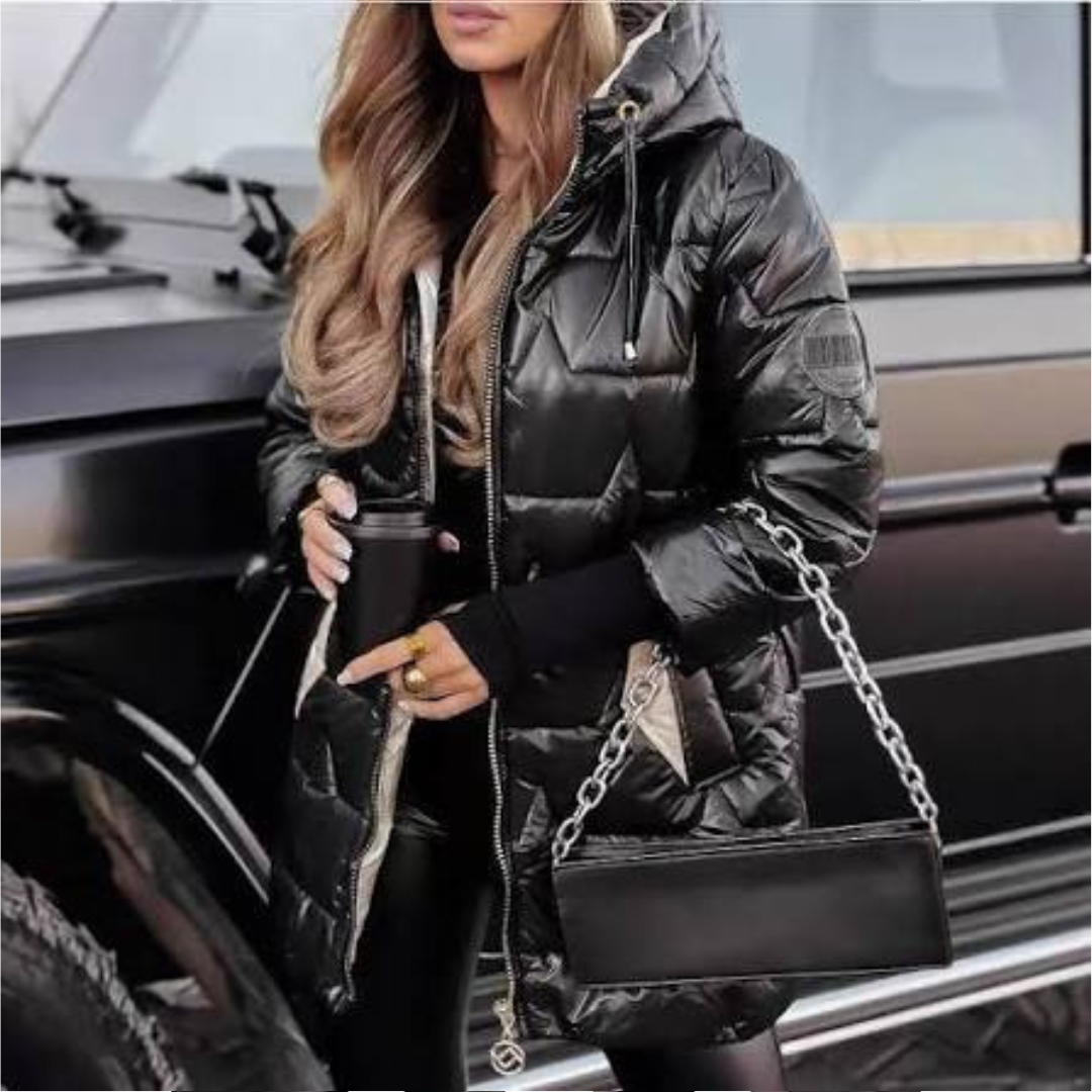 Georgina - Elegant and warm coat with hood