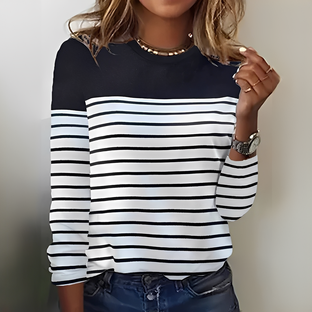 Eunice - Striped, warm and cozy sweater