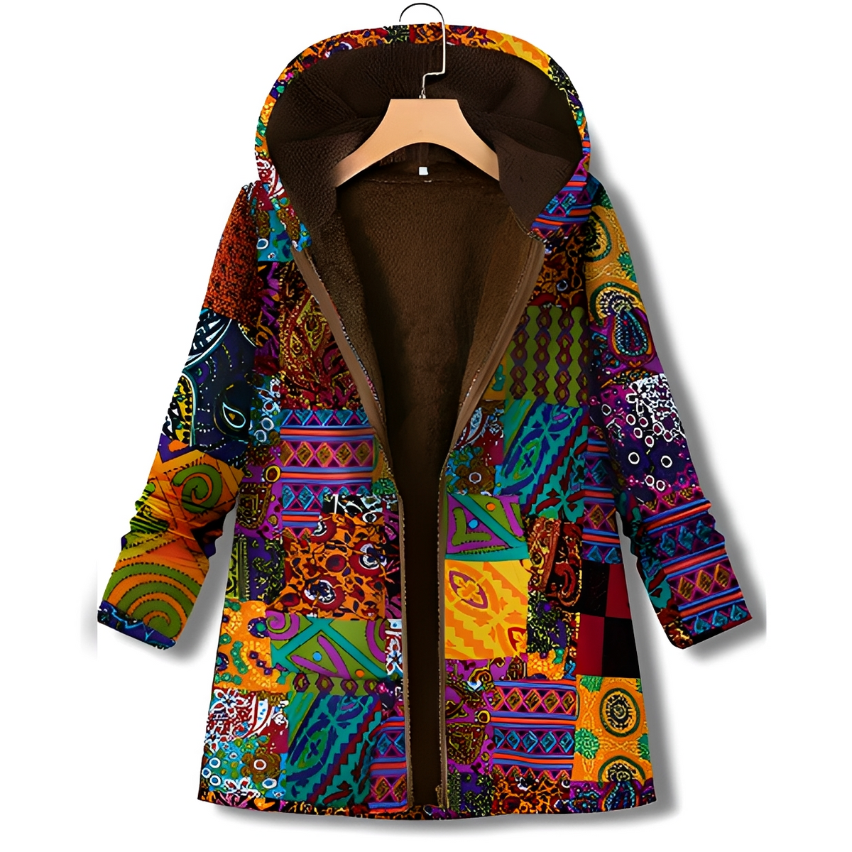 Olyvia - Vintage and warm hooded jacket