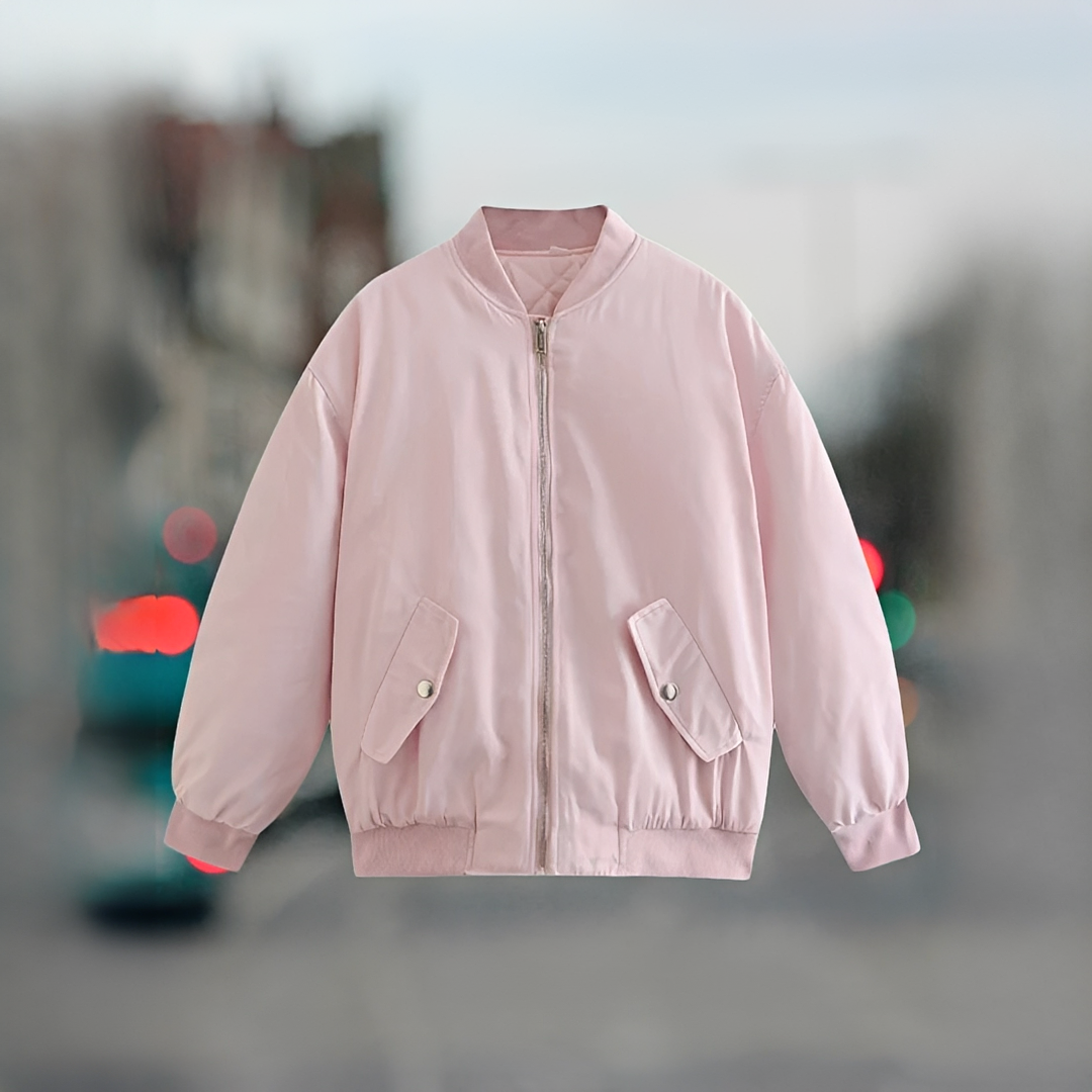 Fellaine - Cozy oversized bomber jacket