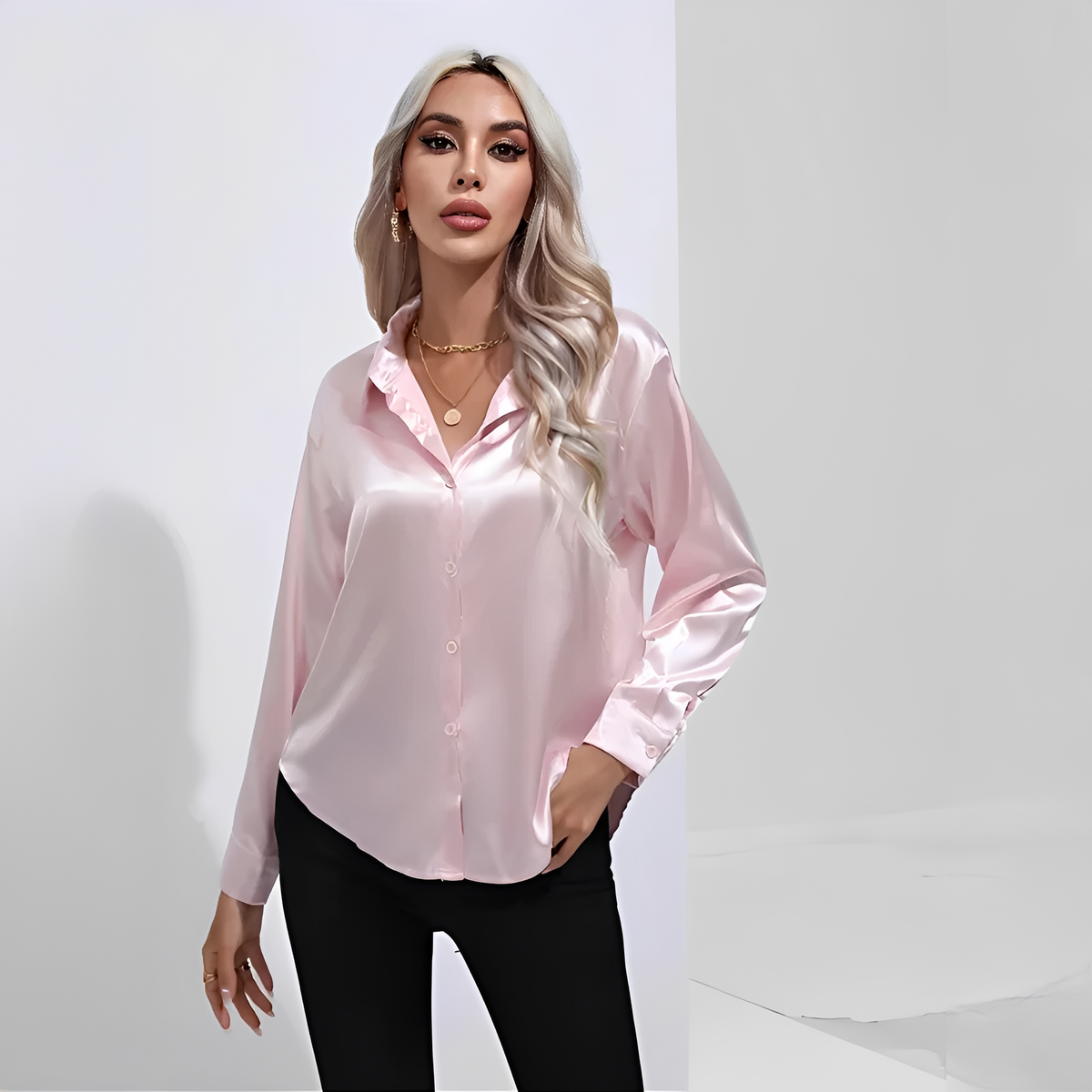 Liliane - Elegant blouse with long sleeves