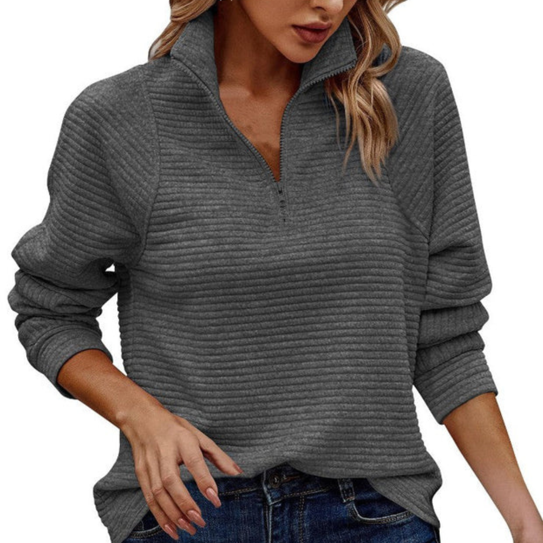 Zennia - Cozy half-zip sweater