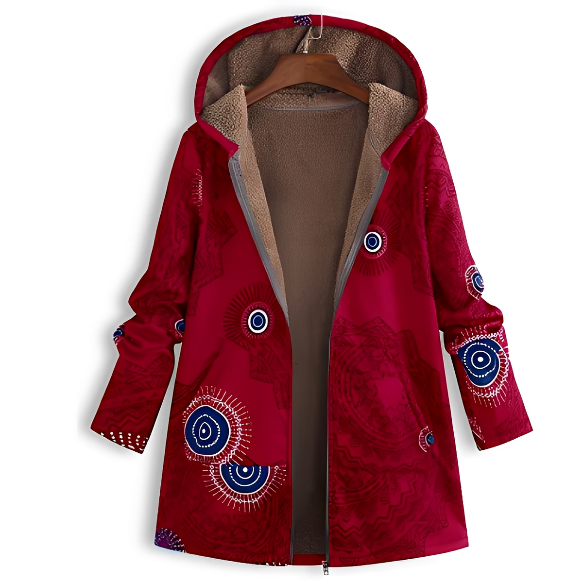 Olyvia - Vintage and warm hooded jacket