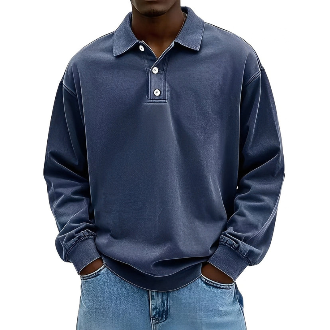 Clayton - Classic and warm long-sleeve shirt