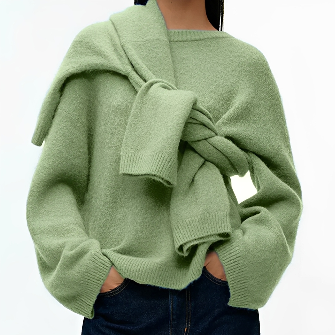 Clariza - Cozy and warm crew neck sweater