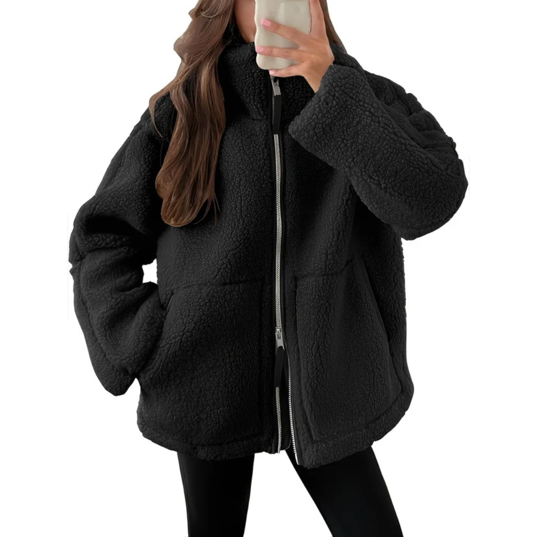Rowena - Elegant and warm jacket with zipper