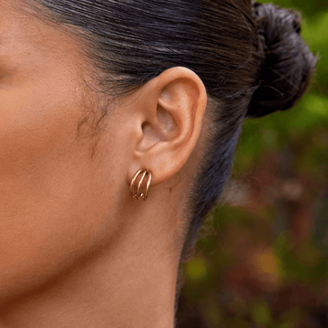 Anaya – Triple Design Hoops