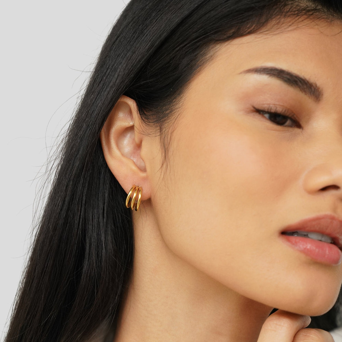 Anaya – Triple Design Hoops
