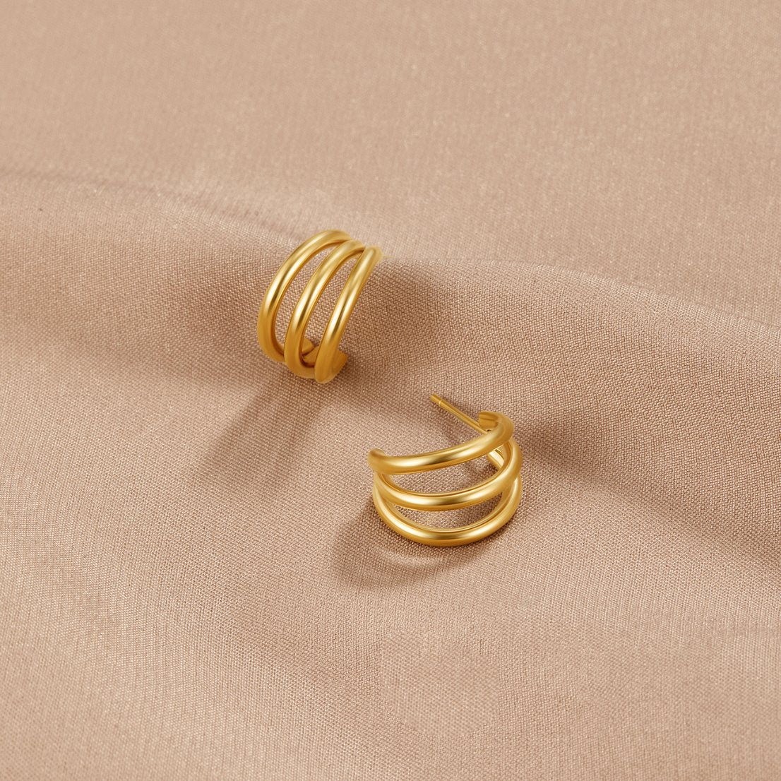 Anaya – Triple Design Hoops