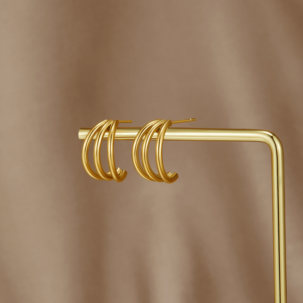 Anaya – Triple Design Hoops