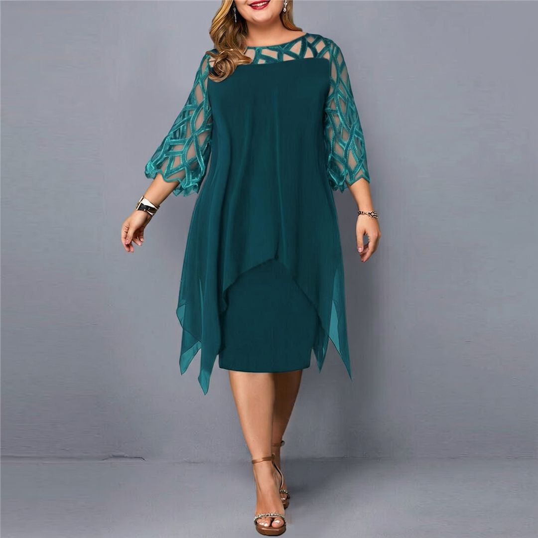 Annika – Dress with Cut-Out Sleeves and Feminine Cut