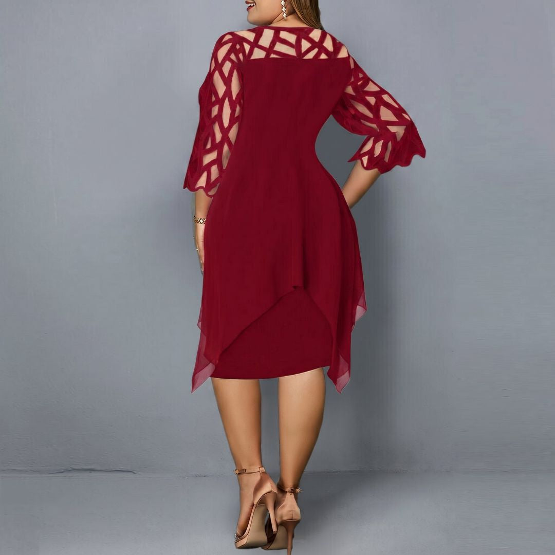 Annika – Dress with Cut-Out Sleeves and Feminine Cut