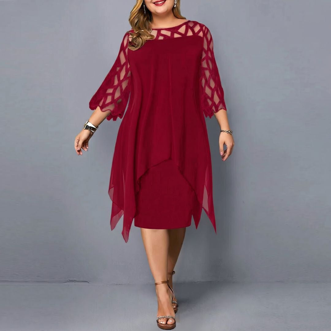 Annika – Dress with Cut-Out Sleeves and Feminine Cut