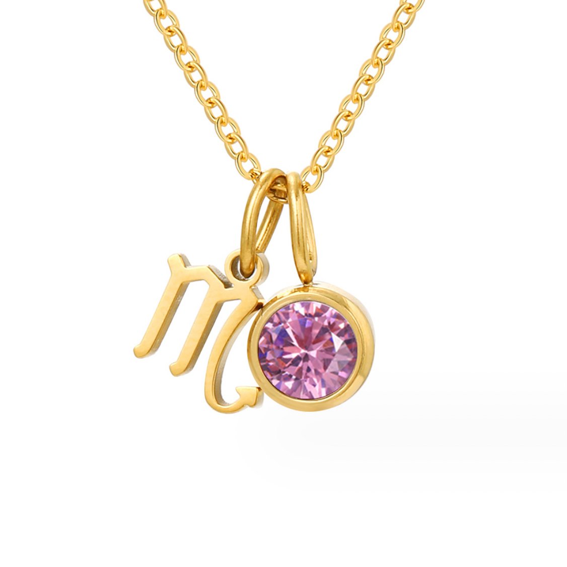 Shay - Zodiac Birthstone Necklace