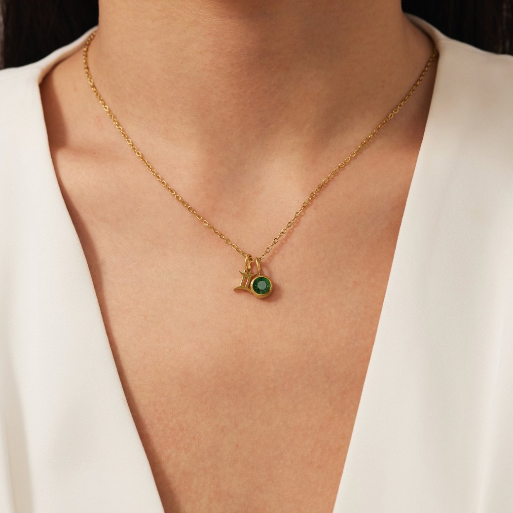 Shay - Zodiac Birthstone Necklace