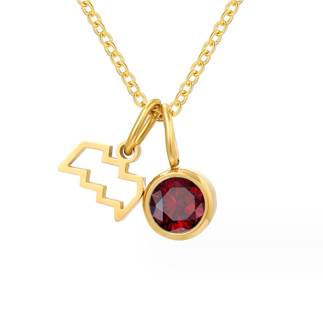 Shay - Zodiac Birthstone Necklace