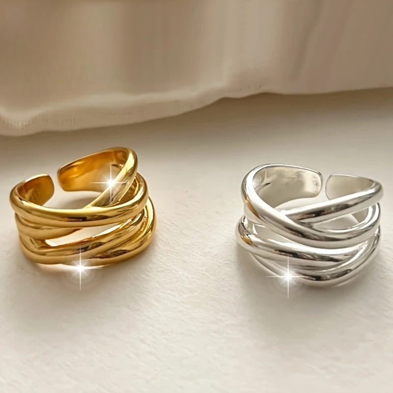 Riley – Geometric Love Romantic Ring