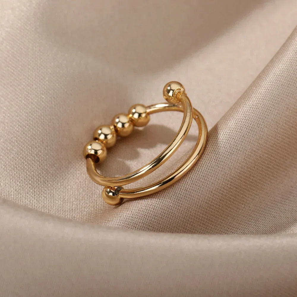 Maelis – Anti-stress ring with rotating pearls