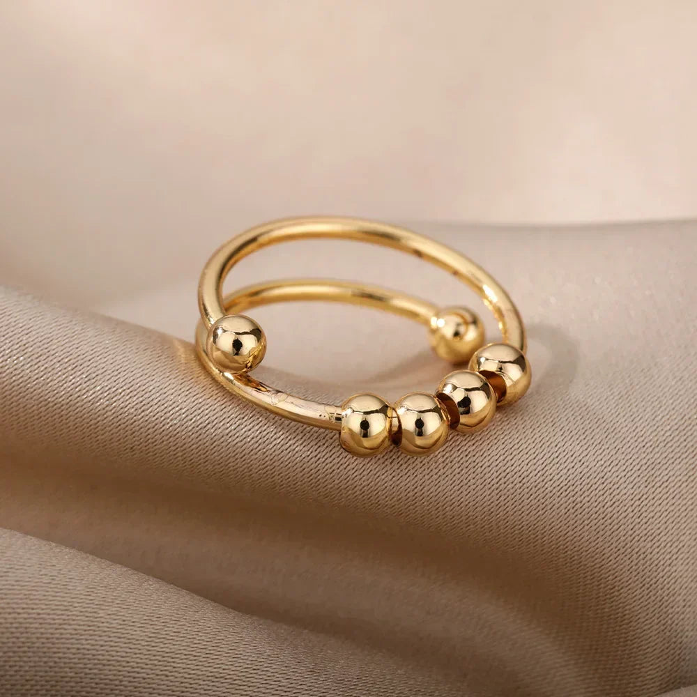 Maelis – Anti-stress ring with rotating pearls