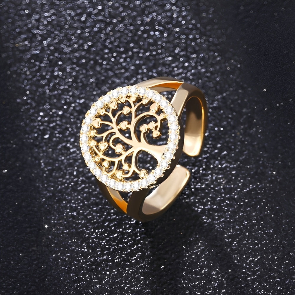 Yelina – Tree of Life Ring in Gold or Silver