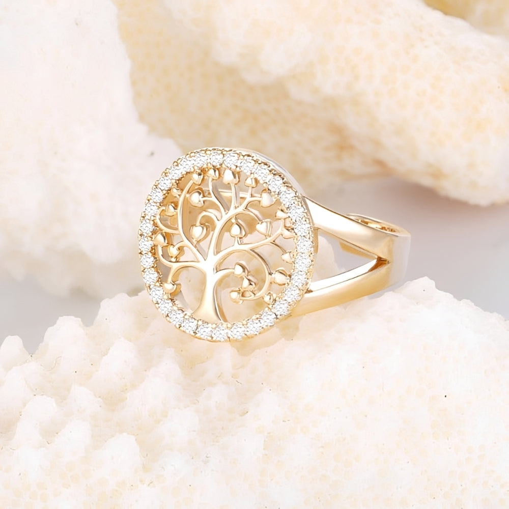 Yelina – Tree of Life Ring in Gold or Silver