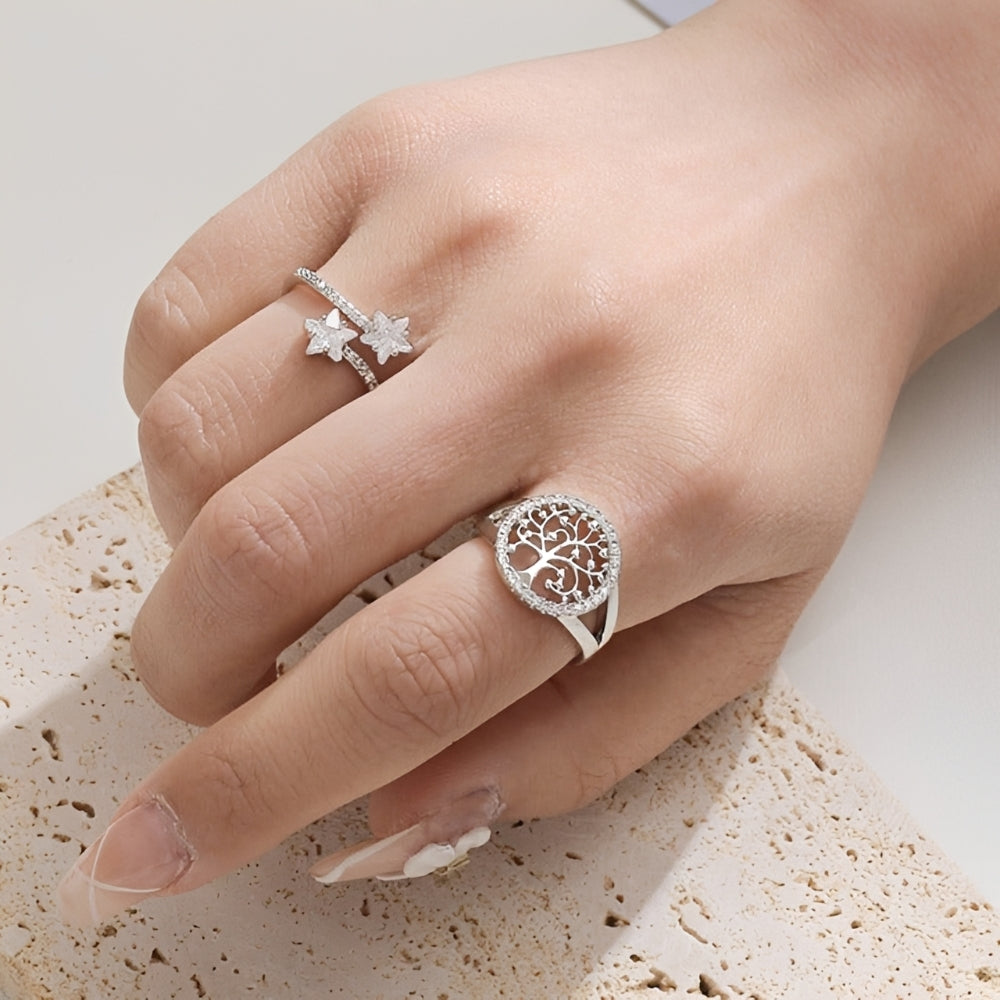 Yelina – Tree of Life Ring in Gold or Silver