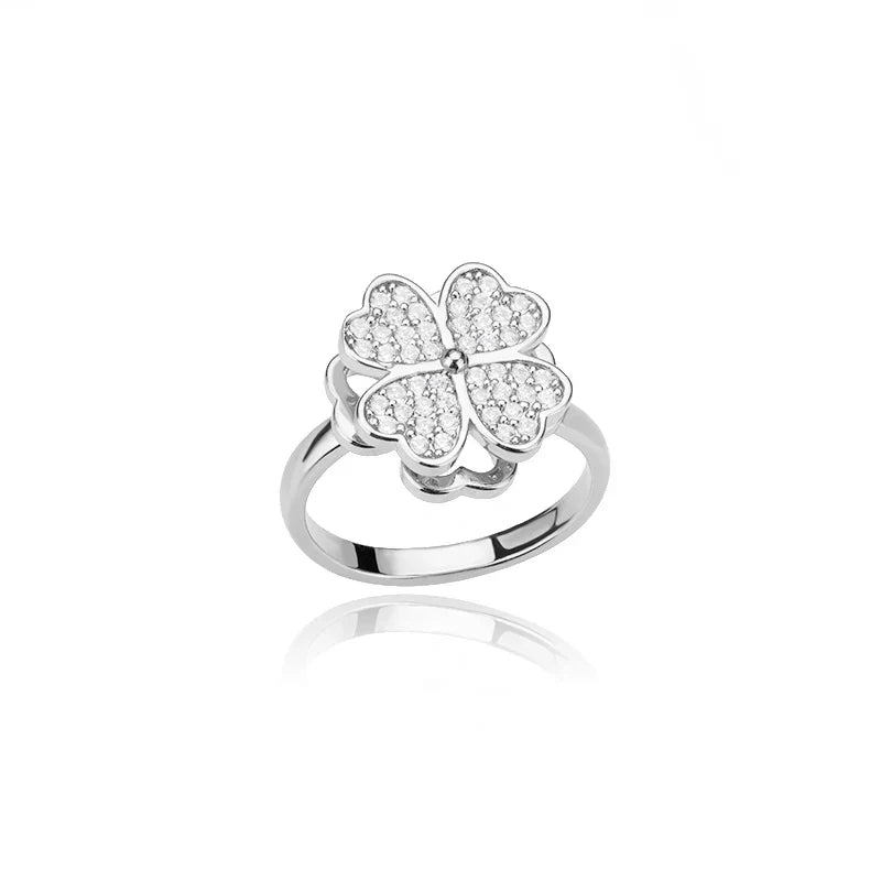 Dazel – Anti-Stress Spinning Ring with Four Leaf Clover