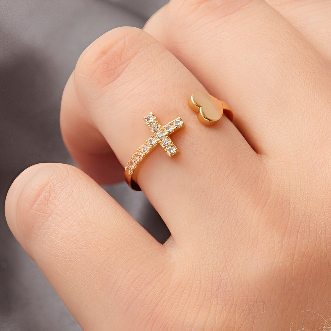 Maelys – Crossed ring for ladies