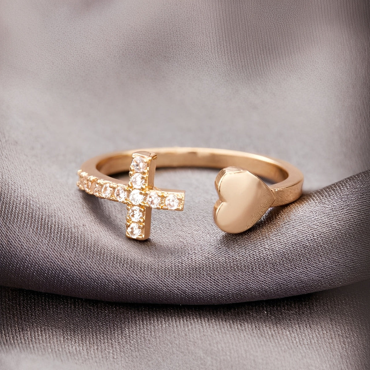 Maelys – Crossed ring for ladies
