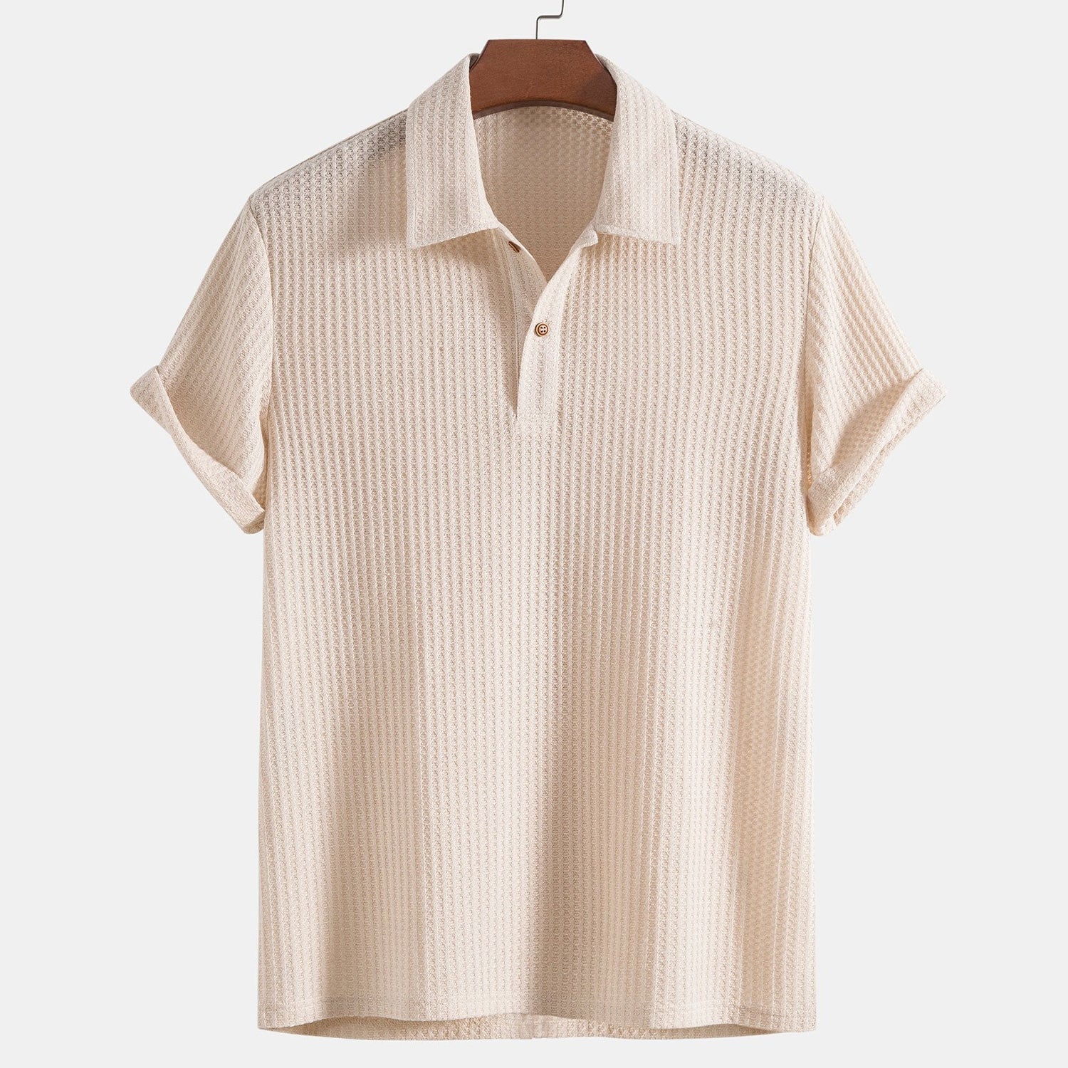 Aria - buttoned short-sleeve polo