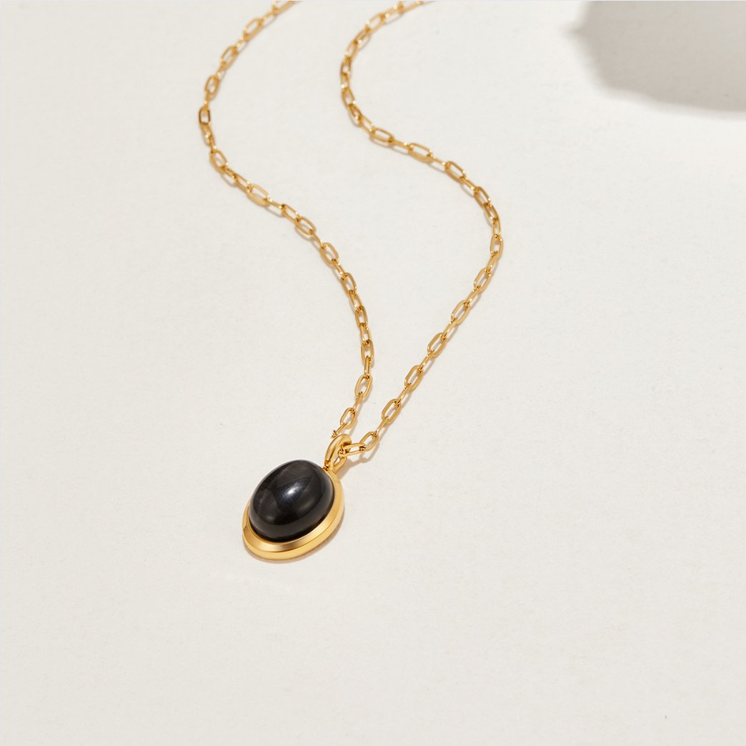Euphrosyne - Black Onyx Necklace
