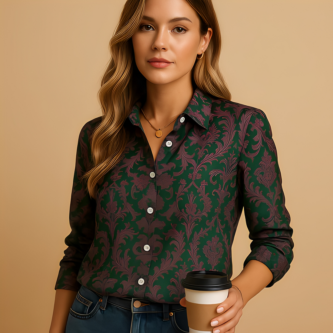 Alesha - Stylish Long-Sleeved Blouse for Women
