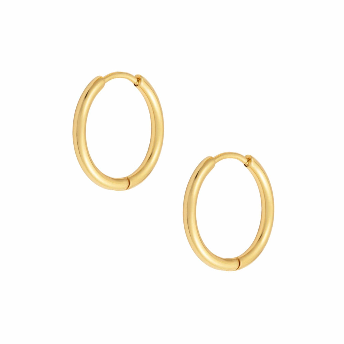Celia – Elegant golden hoops